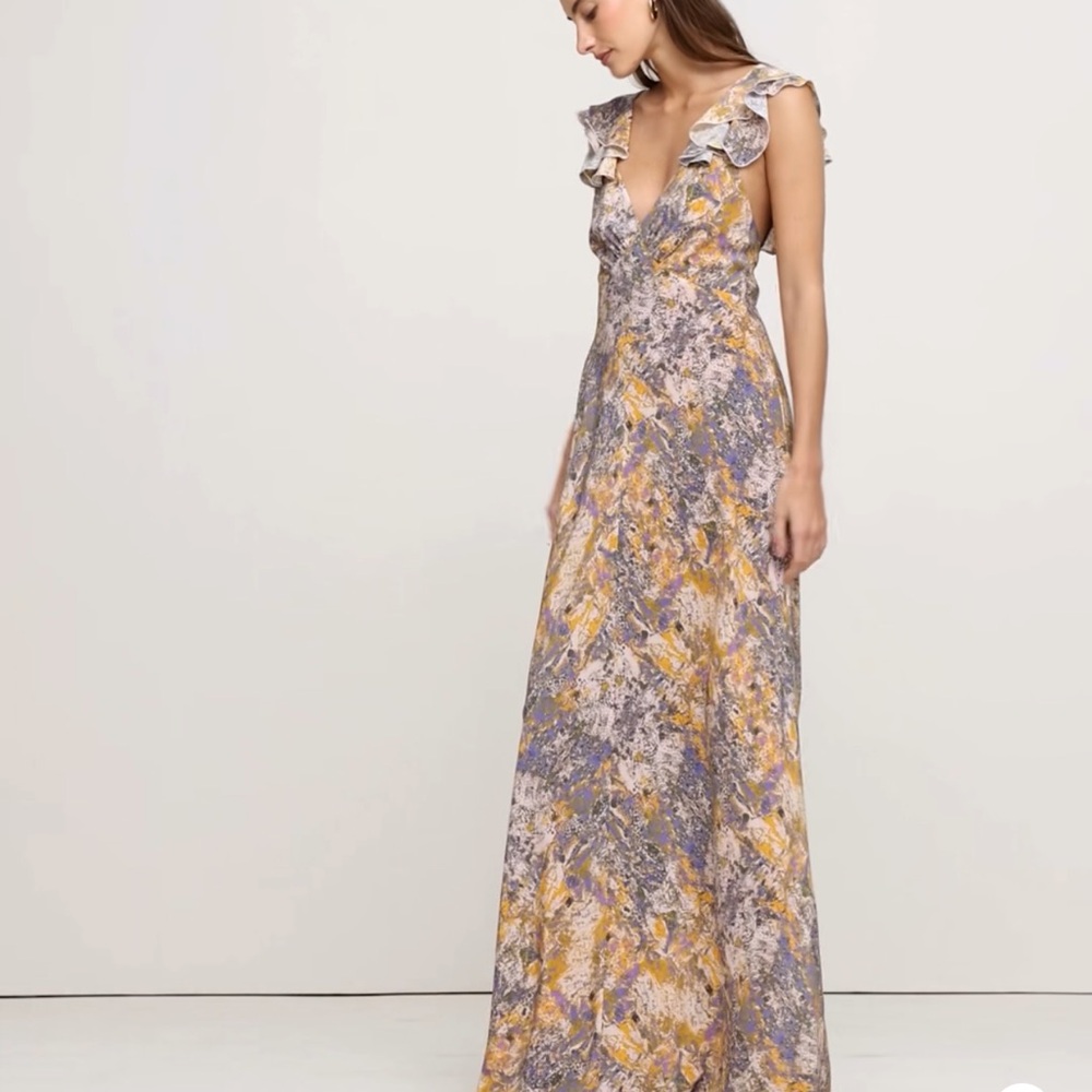 MATTE SILK OPEN-BACK MAXI DRESS / New